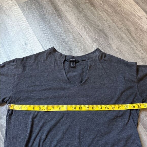 Forever 21 Gym Crop Top Dark Gray Small Cotton - Picture 6 of 9